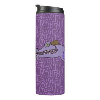 Sally and Roy on Purple Doodles Thermal Tumbler