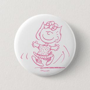 Sally Brown Dancing 6 Cm Round Badge
