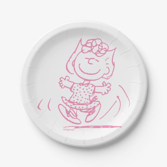 Sally Brown Dancing Paper Plate (Front)