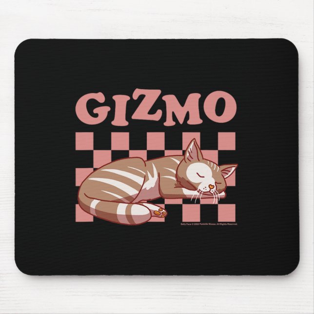 Sally Face Gizmo The Cat Chequered Nap Pattern  Mouse Mat (Front)