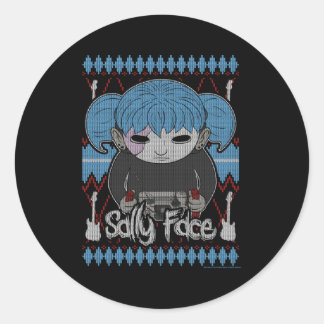 Sally Face Guitar Sally Ugly Classic Round Sticker