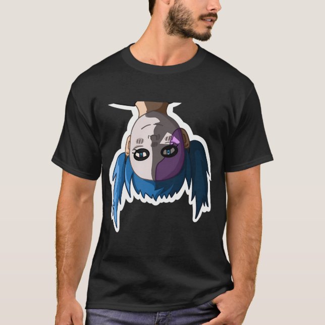 Sally Face - hanging upside down T-Shirt (Front)