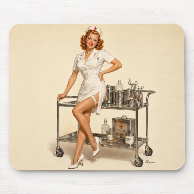 Sally Monroe - At Work Mouse Mat (Front)
