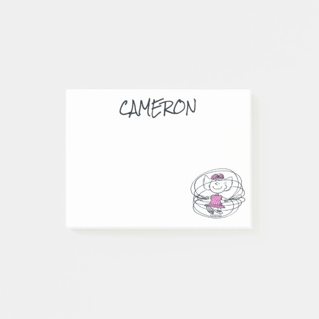 Sally Playing Jump Rope Post-it Notes (Front)