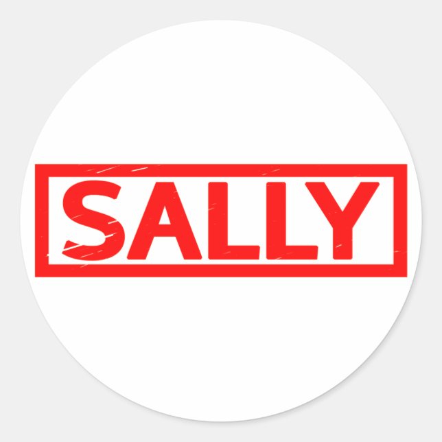 Sally Stamp Classic Round Sticker (Front)