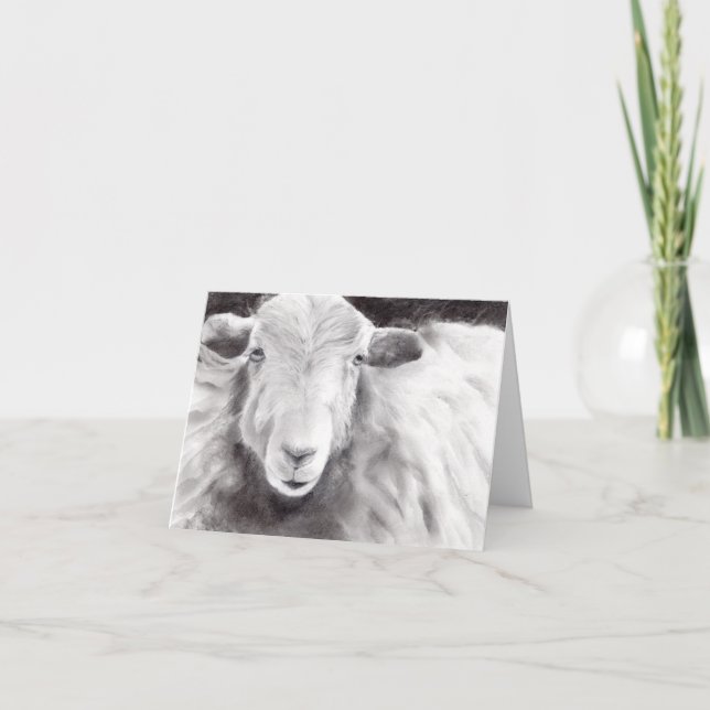 Sally the  Sheep (a362) Card (Front)