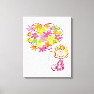 Sally Thinking of Flowers Canvas Print