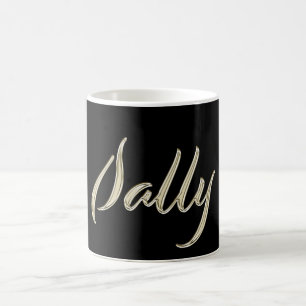 Sally white gold Handwriting Tasse Kaffeetasse Coffee Mug