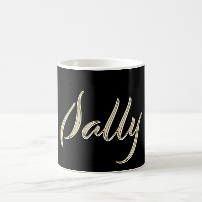 Sally white Handwriting Tasse Kaffeetasse Coffee Mug (Center)