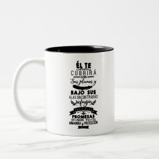 Salmo 91 -  the Roman Catholic Two-Tone Coffee Mug