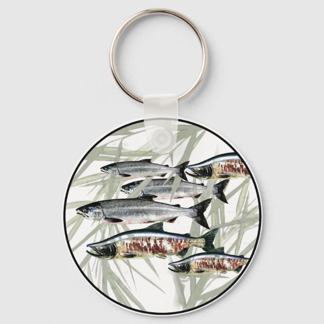 Salmon - Alaska Key Ring (Front)