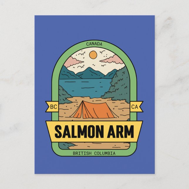 Salmon Arm British Columbia Canada Souvenir  Postcard (Front)