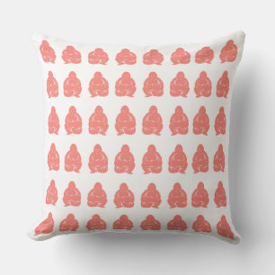Salmon Asian Moods Buddah Boys Cushion