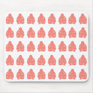 Salmon Asian Moods Buddha Boys Mouse Mat