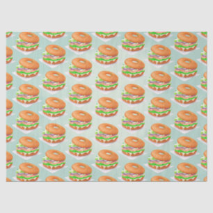 Salmon Bagels  Tissue Paper