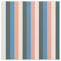 Salmon, Blue, Dark Slate Grey, White & Black Lines