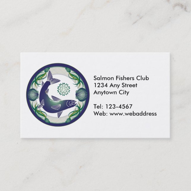 Salmon business card (Front)