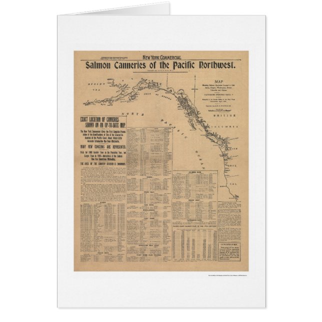 Salmon Canneries of the Pacific Northwest 1901 (Front)