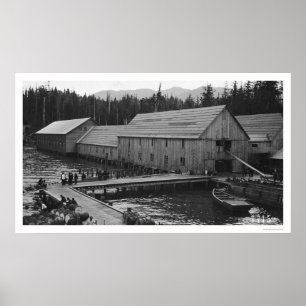 Salmon Cannery Ketchikan, Alaska 1918 Poster