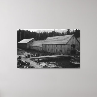 Salmon Cannery near Ketchikan, Alaska Canvas Print