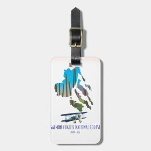 Salmon-Challis National Forest map Luggage Tag