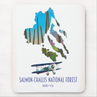 Salmon-Challis National Forest map Mouse Mat