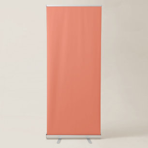 Salmon Colour Vertical Retractable Banner