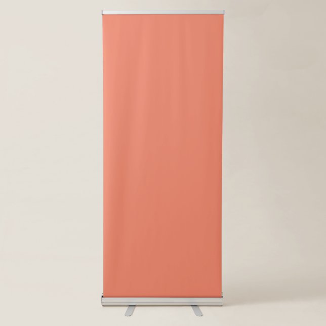Salmon Colour Vertical Retractable Banner  (Front)