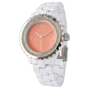 Salmon Coral Colour Decor Watch Ready to Customise