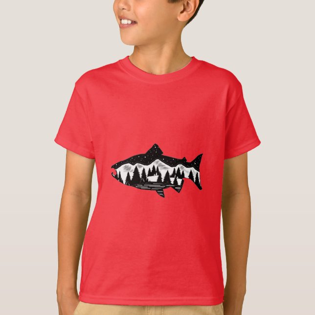 Salmon Country T-Shirt (Front)