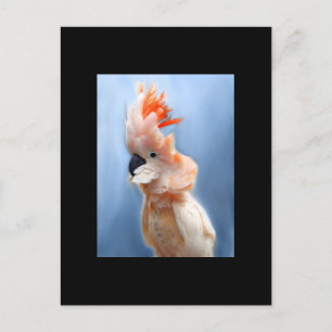 Salmon Crested Cockatoo ACEO Art Trading Card