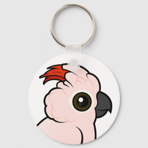 Salmon-crested Cockatoo Key Ring