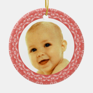 Salmon Deco Photo Frame Ornament