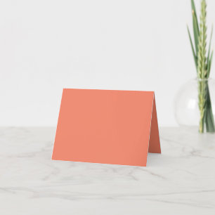 Salmon #F38367 Folded Thank You Card