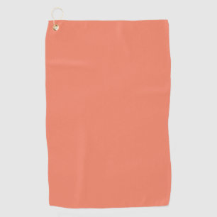Salmon #F38367, Pink Daisy Golf Towel