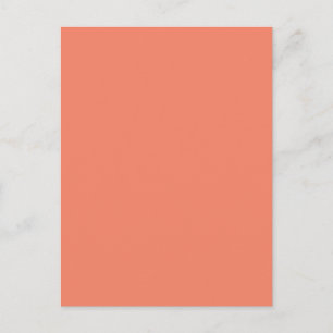Salmon #F38367, Pink Daisy Holiday Postcard