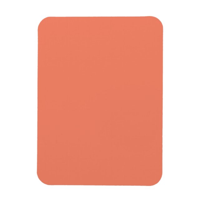 Salmon #F38367, Pink Daisy Magnet (Vertical)