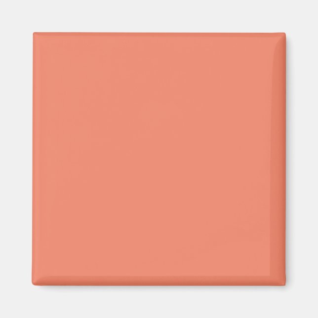 Salmon #F38367, Pink Daisy Magnet (Front)