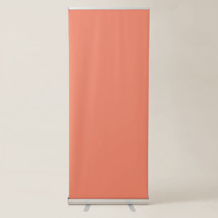 Salmon #F38367, Pink Daisy Retractable Banner