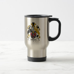 Salmon Family Crest Travel Mug