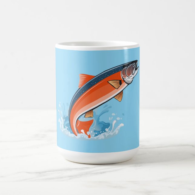 Salmon fish coffee mug (Center)