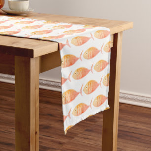 Salmon Fish Group Long Table Runner