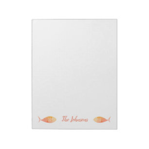 Salmon Fish Group Notepad