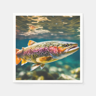 Salmon fish napkin