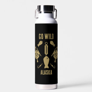 Salmon Fishing Alaska Water Bottle