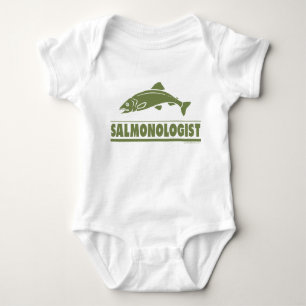 Salmon Fishing Baby Bodysuit
