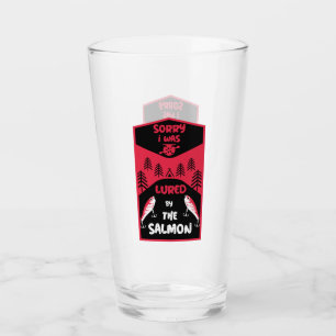 Salmon Fishing Canada Glass