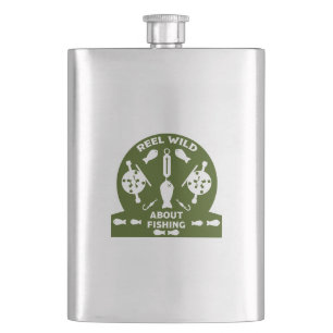 Salmon fishing Canada Hip Flask