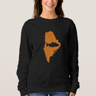 Salmon Fishing In Maine We Love To Fish Salmons Sweatshirt