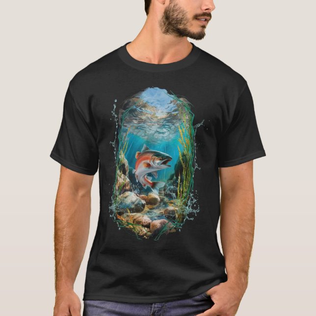  Salmon Fishing Lover Tee (Front)